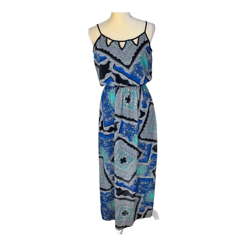 Enfocus Studio Halter Maxi Dress Colorful‎ Paisley Dress Size 6